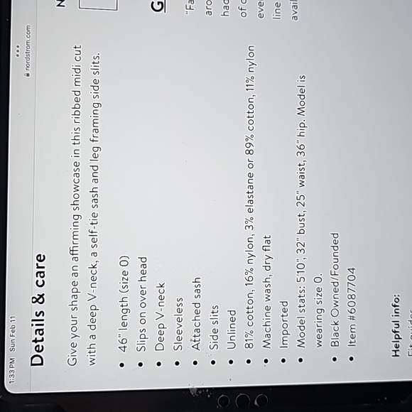 Good American Tie waist Midi Dress - Picture 3 of 5